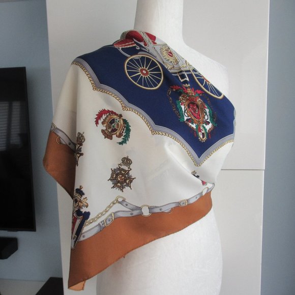 Carriage Silky Satin Square Scarf 30" x 31" Multicolor - Picture 15 of 15